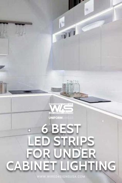 Looking for the best under-cabinet lighting? These 6 LED strip options are perfect for adding brightness and a modern look to your kitchen. Explore simple installations and tips for getting the most out of your LED strips! Led Lights Under Kitchen Counter, Strip Lights Kitchen Under Cabinet, Best Under Cabinet Lighting Kitchen, Kitchen Strip Lighting Ideas, Best Under Cabinet Lighting, Over Cabinet Lighting, Bright Kitchen Lighting, Led Shelf Lighting, Under Shelf Lighting