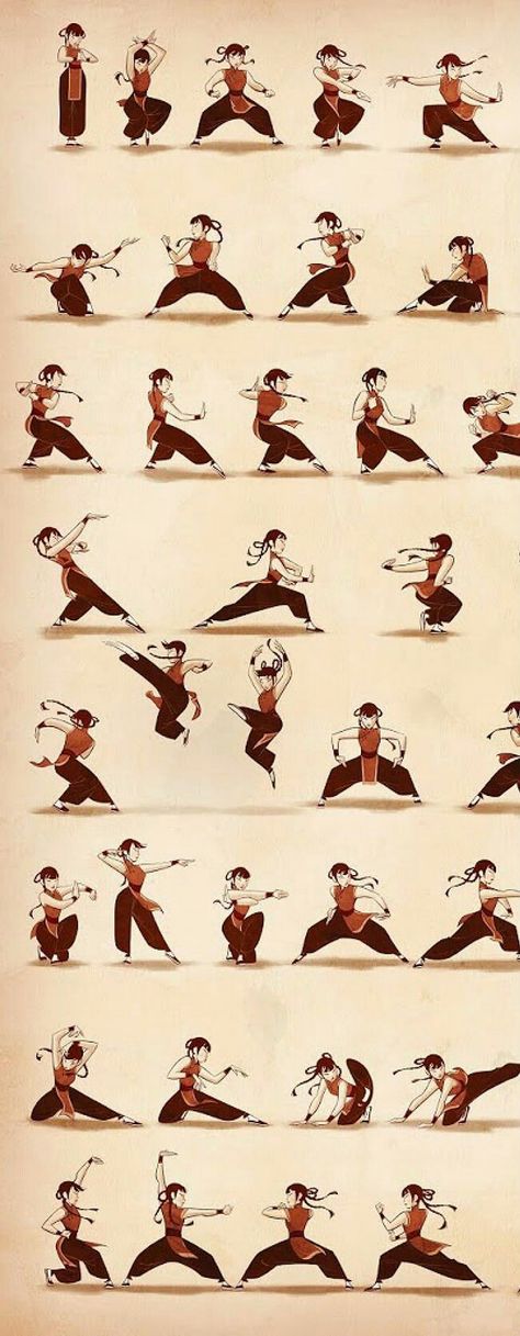 Waterbending Scroll, رسم كاريكاتير, Trening Sztuk Walki, Martial Arts Techniques, Pencak Silat, Martial Arts Workout, Anatomy Poses, Martial Arts Training, Gesture Drawing