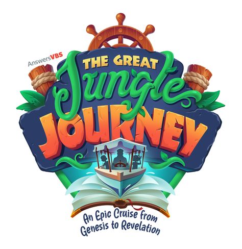 VBS 2024 Theme: Jungle Journey | Answers VBS Jungle Journey Vbs, Triangle Game, Vbs Jungle, Journey Logo, Jungle Crafts, Vacation Bible School Craft, Answers In Genesis, Vacation Bible School Themes, Jungle Decorations