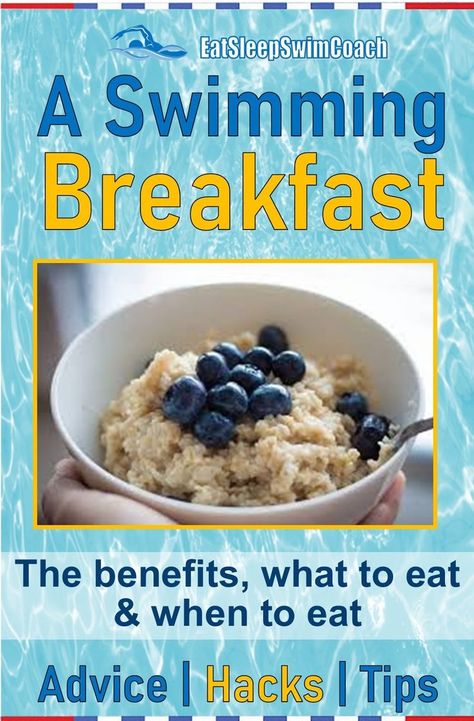 In this article, we’ll provide advice, hacks and tips on the importance and the benefits of a swimming breakfast. #swimmingbreakfast #swimmersbreakfast Breakfast For Swimmers, Pre Swim Meet Meals, Swimmer Breakfast, Swimmer Snacks, Swimmer Nutrition, Swimming Nutrition, Swimmers Diet, Swimming Ideas, How To Swim Faster