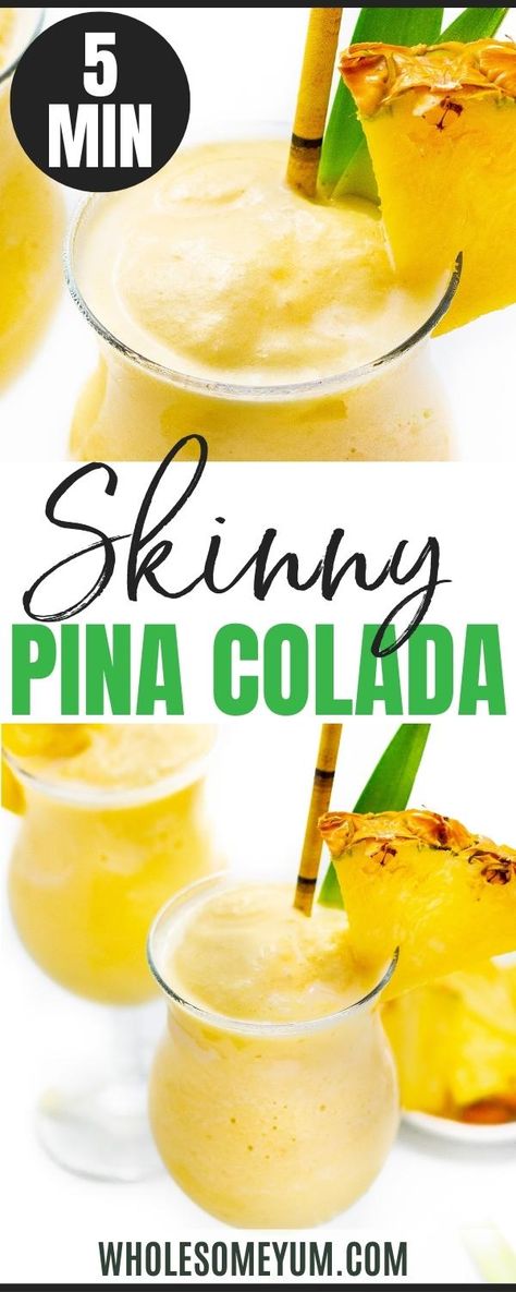 Pina Colada On The Rocks, Pineapple Coconut Water, Piña Colada Recipe, Pina Colada Recipe, Healthy Nutrition Plan, Low Carb Drinks, Summertime Drinks, Keto Drink, Frozen Pineapple