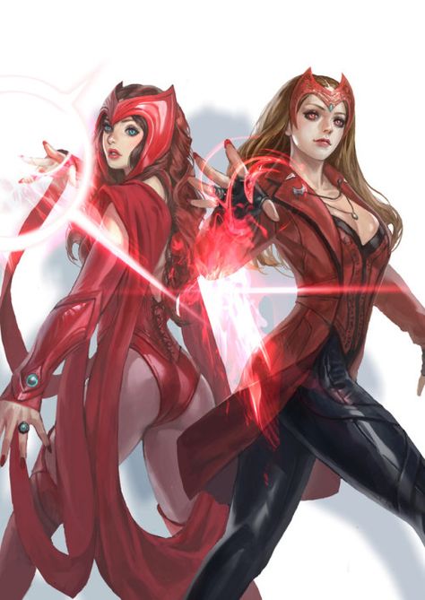 Scarlet Witches - In Shoo Film Marvel, Chaos Magic, Scarlet Witch Marvel, Marvel Vs Dc, Dr Strange, Comics Girls, Marvel Comics Art, Marvel Girls, Marvel Women