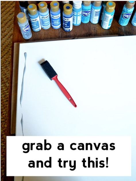 canvas and paints Making Large Canvas Art, How To Make Your Own Canvas Wall Art, Diy Canvas Art For Bedroom, Old Canvas Ideas Diy Projects, Diy Bathroom Art Canvas, Diy Picture Wall Ideas Living Room, How To Paint A Large Canvas, Easy Large Wall Art, Diy Family Wall Art