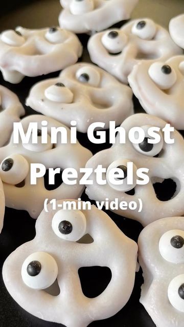 Miss Annie’s Home + Kitchen on Instagram: "This sPoOkY ghost pretzels are just so cute! #missannieshomeandkitchen #missannie #easyfamilymeals #icandohardthings #strongereveryday #easyrecipes #foodblogger #southerncookingvideos #recipes #cooking #missanniesrecipes #halloweentreats #halloween" Nutter Butter Ghosts, Pretzel Ghosts, Ghost Pretzels, Halloween Pretzels, White Chocolate Pretzels, Easy Halloween Snacks, Halloween Snacks For Kids, Kids Halloween Food, Halloween Breakfast