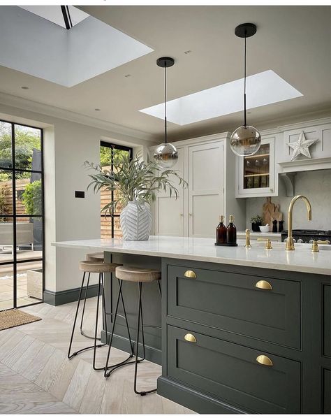 2m Kitchen Island, Open Planned Kitchen Living Room, Modern Kitchen Diner Open Plan, Kitchen Lounge Diner Open Plan, Contemporary Country Kitchen, Large Open Plan Kitchen Living Room, Kitchen Diner Extension Open Plan, Kitchen Diner With Island, Contrast Kitchen Island