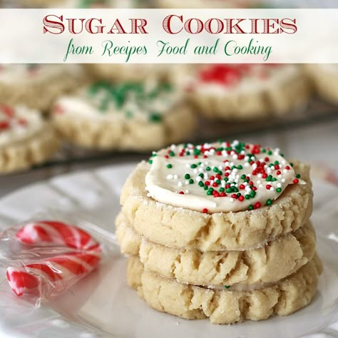 Lofthouse Sugar Cookies Lofthouse Sugar Cookies Recipe, Refrigerator Cookies Recipes, Lofthouse Sugar Cookies, Cookie Recipes Decorating, Soft Sugar Cookies, Sugar Cookies Recipe, Cookies Recipes Christmas, Cookie Desserts, Holiday Baking