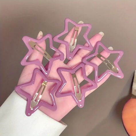 Star Hairpin, Y2k Hair Accessories, Star Hair Clips, Y2k Hair, Hair Accessories Collection, Star Hair, Five Pointed Star, Five Points, Hair Game