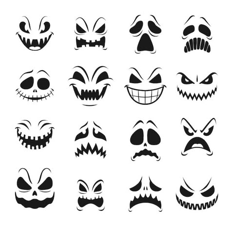 Halloween Cartoon Art, Ideas De Desenhos, Halloween Desenhos, Halloween Desenho, Monster Smile, Dibujos Halloween, Emoji Tattoo, Monster Faces, Hand Tattoo Ideas