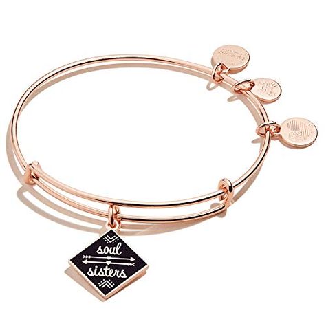 Alex and Ani Color Infusion Soul Sisters Bangle Bracelet Charmed Sisters, Women Friendship, Expandable Bangle Bracelet, Wire Bangles, Classic Bracelets, Bangle Bracelets With Charms, Soul Sisters, Diamond Charm, Charm Bangle