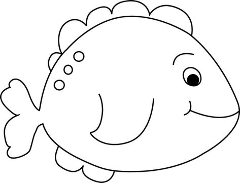 Black and White Little Fish Clip Art Image - black and white outline ... Fish Clipart Black And White, Fish Clip Art, Fish Image, Printable Photo Props, Tissue Paper Flowers Diy, Fish Clipart, Teachers Classroom, Fish Coloring Page, Tissue Paper Flowers