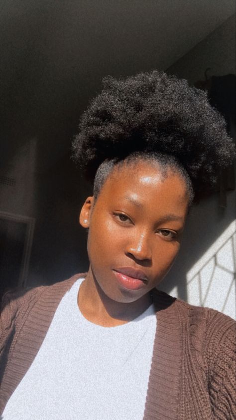 Natural hair || Bun || styling 4c hair Cute Hairstyles On Short 4c Hair, High Ponytail Natural Hair, 4c Hair Bun, 4c Bun, Styling 4c Hair, Ponytail Natural Hair, Natural Hair Bun, Natural Hair 4c, Bun High