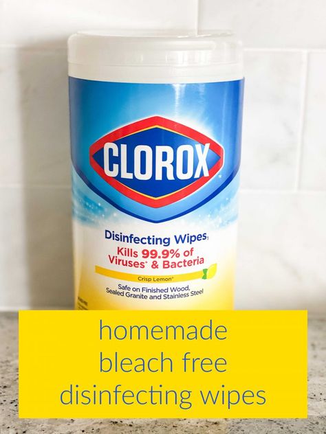 Make Your Own Disinfectant Wipes, Diy Clorox Wipes, Diy Disinfecting Wipes, Homemade Clorox Wipes, Clorox Wipes Container, Bleach Cleaning, Diy Deodorant Spray, Homemade Disinfecting Wipes, Homemade Cleaning Wipes