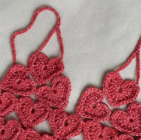 Katrine on Instagram: "Hearts, hearts, hearts 🫶🏻  I have to admit, I got a little inspired seeing all the cute and creative valentines creations here lately, and I wanted to make something myself ✨  So here’s this heart top I made from yarn I had leftover from a previous project 🤍 The initial idea was just to have some fun and get a break from bigger projects, but it kind of turned out a little cute haha 🙈  What do you think?  Yarn: Drops Air by @dropsdesign   #crochet #crocheting #crochetinspiration #crochettop #valentines #valentinesoutfit #crochetaddict #crochetlove #crochetersofinstagram #dropsair #hækle #hækling #hæklerier #hæklettøj #hekle #heklet #hekledilla #hekleinspo" Eras Tour Crochet Top, Crochet Heart Dress, Heart Top Crochet, Valentine Crochet Ideas, Crochet Heart Top, Tops Tejidos A Crochet, Crochet Tank Tops, Heart Crochet, Crochet Heart Pattern