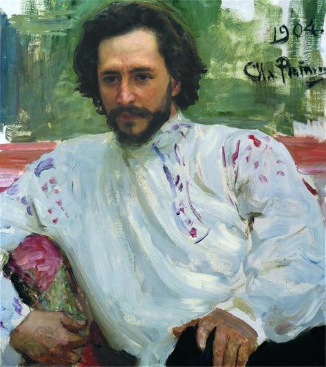 Ilya Repin, Russian Painting, American Gothic, A4 Poster, Russian Artists, Norman Rockwell, Russian Art, Male Portrait, Classical Art