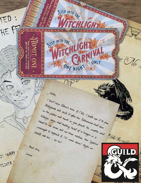 Wild Beyond the Witchlight Physical Props - Dungeon Masters Guild | Dungeon Masters Guild Wilds Beyond The Witchlight, Witchlight Carnival Dnd, Dnd Wild Beyond The Witchlight, Wild Beyond The Witchlight Map, Wild Beyond The Witchlight Art, Dungeons And Dragons Props, Dnd Decorations, Dnd Props Diy, Dnd Feywild