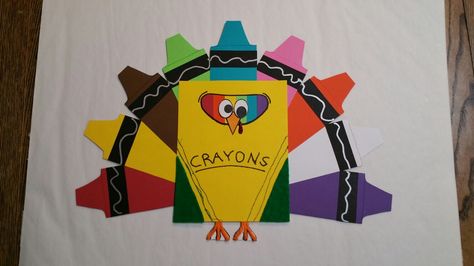 Crayon Box: Turkey in Disguise School Project Turkey Disguise Project Crayon, Disguise A Turkey Crayon, Tom The Turkey Disguise Ideas, Hidden Turkey, Kids Thanksgiving Art Projects, Disguised Turkey, Turkey Disguised, Disguise Turkey, Thanksgiving Art Projects