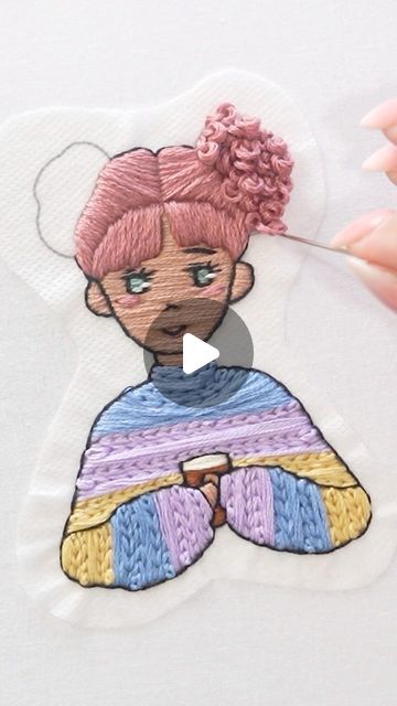 Embroidery People, Beginning Embroidery, French Knot Stitch, Thread Art, Thread Painting, Creative Embroidery, Modern Embroidery, Tutti Frutti, Free Embroidery