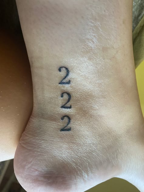 Numbers On Ankle Tattoo, 333 Ankle Tattoo, 777 Ankle Tattoo, Vertical Angel Number Tattoo, Angel Number Leg Tattoo, 222 Ankle Tattoo, 222 Tattoo Ankle, 444 Tattoo Ankle, 444 Ankle Tattoo