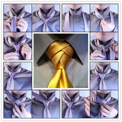 How to Tie a Beautiful Tie Knot - Cool Creativity Different Tie Knots, Cool Tie Knots, Tie Knots Men, Simpul Dasi, Tie Knot Styles, Fancy Tie, Men Fashion 2020, Tie A Necktie, Neck Tie Knots