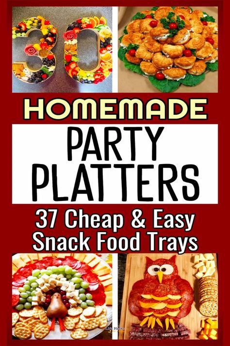 Snack Trays For Parties, Inexpensive Party Food, Potluck Ideas For Work, Party Food Bars, Party Crowd, Charcuterie Appetizers, Cheap Meat, Potluck Ideas, Snack Trays