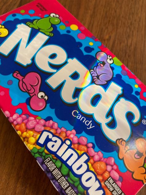 Nerds Candy, wonky Nerds, Rainbow Nerds Aesthetic Candy, Nerds Candy Aesthetic, Nerds Aesthetic, Candy Gift Ideas, Aesthetic Sweets, Nerd Food, Midnight Munchies, Nerd Aesthetic, Candy Rainbow