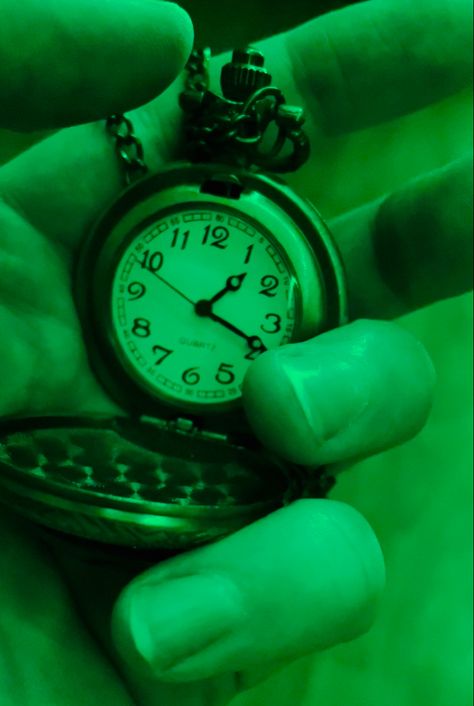 Another of my green aesthetic stopwatch photoshoot Green Clock Aesthetic, Stopwatch Aesthetic, Clock Photoshoot, Lash Falsies, Green Clock, Time Magic, Impress Nails, Look At The Sky, Time Clock