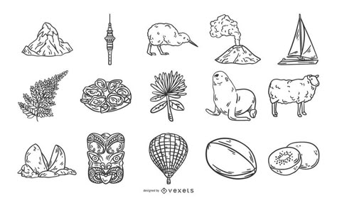 New Zealand stroke elements #AD , #SPONSORED, #spon, #elements, #stroke, #Zealand Nz Inspired Tattoo, Small New Zealand Tattoo, New Zealand Inspired Tattoo, Nz Tattoo Ideas, New Zealand Drawing, New Zealand Tattoo Ideas, New Zealand Illustration, New Zealand Symbols, Kiwi Tattoo