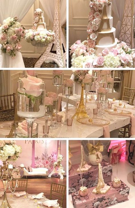 Parisian Quinceañera - Birthday Party Ideas for Kids Parisian Tablescape, Sweet 16 Paris Theme, Parisian Themed Party, Paris Quinceanera Theme, Paris Themed Party, Theme Quinceanera, Purple Paris, Eiffel Tower Party, Paris Party Decorations