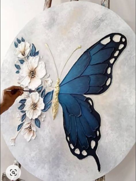 Butterfly Texture Painting, Greta Oto, Texture Drawing, Plaster Wall Art, Clay Wall Art, Abstract Art Painting Diy, Landscape Art Painting, Painting Art Lesson, Textured Canvas Art