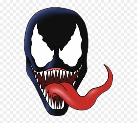 Venom Cartoon, Venom Party, How To Draw Venom, Venom Birthday, Wolf Face Drawing, Venom Drawing, Tooth Clipart, Venom Face, Disney Drawing Tutorial