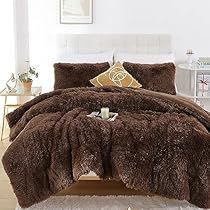 Fur Comforter Bedroom Ideas, Fall Comforter, Brown Comforter Sets, Fall Bedding Sets, Faux Fur Comforter, Brown Comforter, Plush Comforter, Faux Fur Bedding, Queen Size Comforter Sets