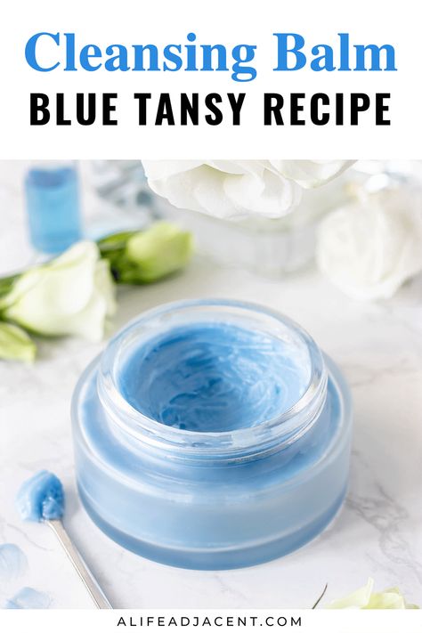 Blue Tansy Essential Oil Benefits, Blue Tansy Face Serum Diy, Cleansing Balm Recipe, Diy Cleansing Balm, Herb Magic, Lotion Making, Blue Tansy Essential Oil, Methylene Blue, Diy Serum