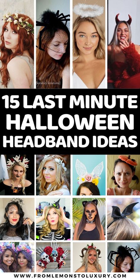 last minute halloween headband ideas Easy Halloween Headbands, Mini Witch Hat Headband, Diy Headband Costume, Diy Ear Headband, Headband Halloween Costumes, Halloween Accessories Ideas, Halloween Headbands Diy, Halloween Headband Craft, Headband Crafts For Kids