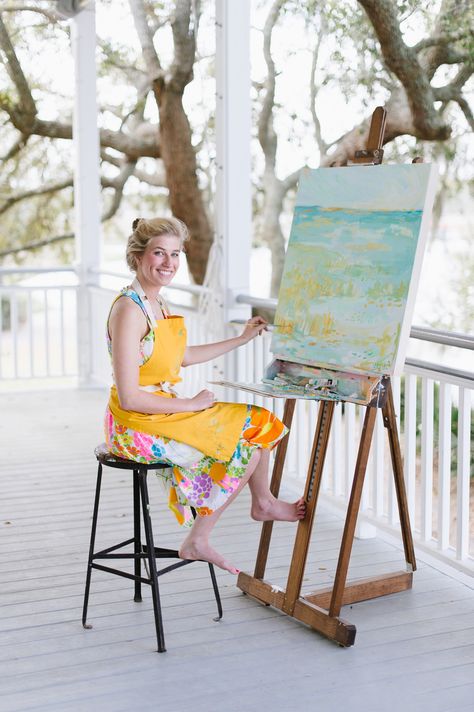 Charleston Artist: Blakely Made - Coastal Paintings photographed by Natalie Franke Photography Blakely Made Art, Poste Insta, Charleston Art, Southern Artist, Artist Studios, Dream Goals, American Landscape, Guided Art, Studio Inspiration