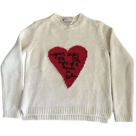 Pre-owned Valentino Cashmere Knitwear ($856) ❤ liked on Polyvore featuring tops, sweaters, multicolour, women clothing knitwear, crew sweater, colorful sweaters, heart sweater, multicolor sweater and crewneck sweaters Valentino Heart Sweater, Sweaters Png, Png Sweater, Valentino Sweater, Sweaters Cashmere, Sweater Png, Top Png, Heart Jumper, Punk Mode