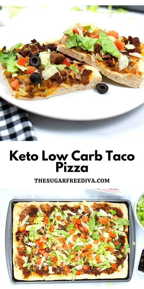 Keto Low Carb Taco Pizza Low Carb Taco, Taco Meal, Taco Dinner, Low Fat Low Carb, Low Carb Tacos, Taco Pizza, Keto Taco, Pizza Recipes Easy, Keto Dinners