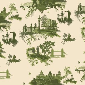 Timorous Beasties London Toile - WHo knew there is London Toile...have to track this down. Timorous Beasties Wallpaper, London Wallpaper, Toile Wallpaper, Toile Pattern, Timorous Beasties, Architecture Landmark, Wallpaper Decor, Modern Prints, Color Rosa