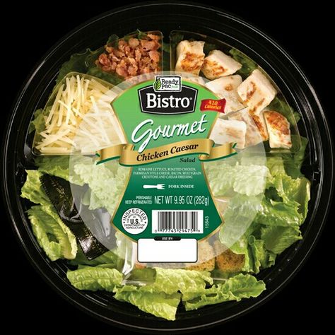 Chicken Parmesean, Salad Romaine, Snack Drawer, Salad Design, Salad Packaging, Healthy Frozen Meals, Caesar Chicken, Gourmet Chicken, Salad Box