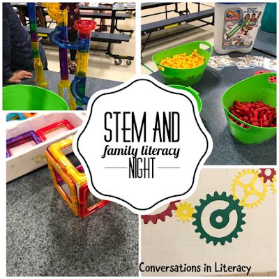 School Family Night Ideas, Stem Night Ideas, Stem Night Activities, Literacy Night Themes, Stem Family Night, Literacy Night Activities, Steam Night, Stem Night, Makerspace Activities