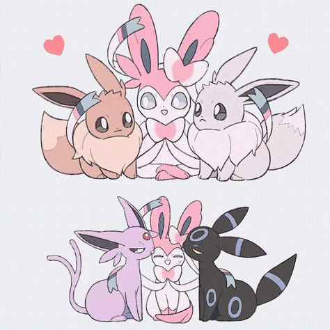 Eevee Cute, A Silent Voice Anime, Pokemon Eevee Evolutions, Pokemon Fusion Art, Pokemon Breeds, Oc Pokemon, Pokemon Eeveelutions, Cute Pokemon Pictures, Eevee Evolutions