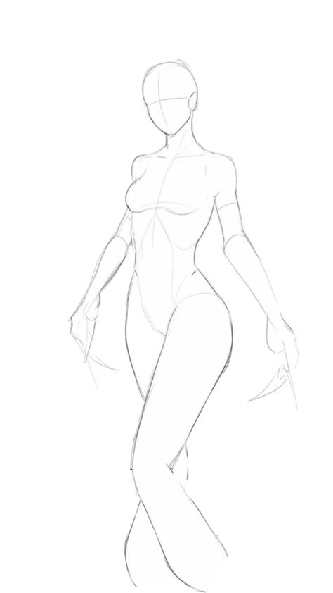 Female Drawing Base, Body Type Drawing, Female Anatomy Reference, Female Base, Manga Poses, Female Drawing, Human Anatomy Drawing, Body Sketches, Drawing Cartoon Characters