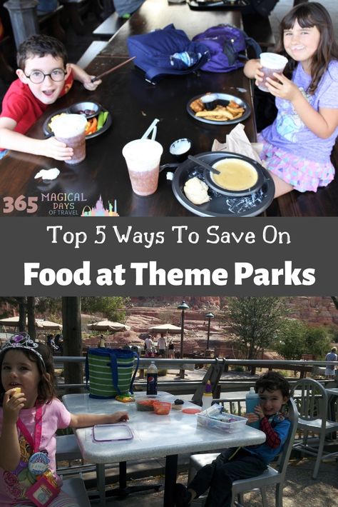 Saving Money on Food at Theme Parks | 365 Magical Days of Travel Find out the best ways to cut down on your food budget while traveling, especially to theme parks. I count down my top 5 ways to save on food! Theme Park Food Packing, Vacation Meal Planning, Save Money On Food, Mini Bagels, Magical Days, Food Budget, Save On Foods, Vacation Meals, Packing Kids