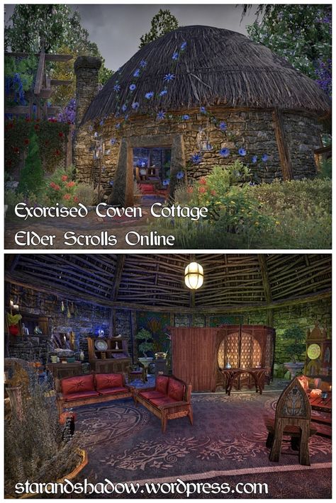 Elder Scrolls Online Housing, Witches Cottage, Gloomy Weather, Elder Scrolls Online, The Witches, Elder Scrolls, Coven, Skyrim, Virtual World