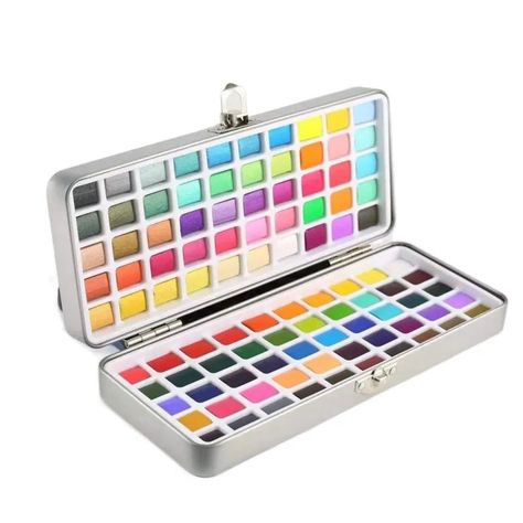 Art Supplies Gift, Professional Watercolor, Drawing Accessories, Glitter Pigment, Watercolor Paint Set, Pallet Painting, Painting Medium, Watercolor Palette, My Art Studio