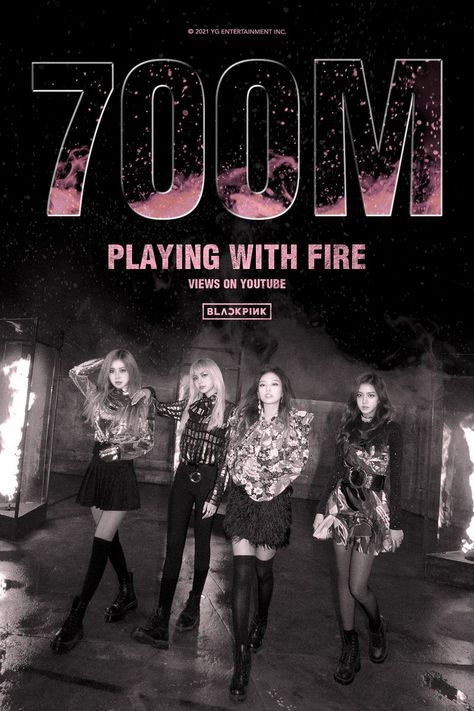 Playing With Fire Blackpink, Blackpink Playing With Fire, Blackpink Twitter, Youtube Blackpink, Playing With Fire, Blackpink Poster, Youtube Views, Dance Practice, The Band