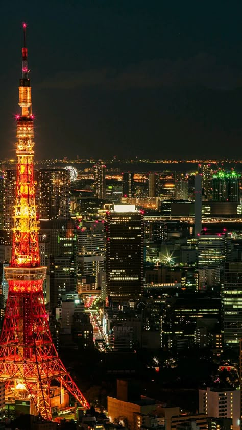 Tokyo Night Wallpaper, Tokyo Tower Aesthetic, Tokyo Tower Wallpaper, Tokyo Aesthetic Wallpaper, Tokyo Night View, Tokyo Wallpaper, Amoled Wallpapers, Tokyo Night, Tokyo Tower