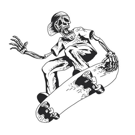 Skeleton Riding A Skateboard, Skeleton On A Skateboard, Snowboard Illustration, Skate Pics, Skeleton Skateboard, Basketball Shirt Ideas, Drawing Therapy, Skate Logo, Sports Cartoon