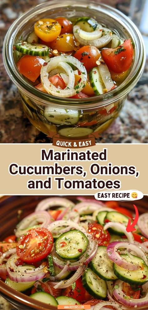 Tomatoes Cucumbers And Onion Salad, Pickled Cherry Tomatoes Red Onion Cucumber, Pickled Cherry Tomatoes Onions Cucumbers, German Cucumber Tomato Salad, Cucumbers Recipes Healthy, Lunch Food For A Crowd, Pickled Tomatoes And Cucumbers, Tomato Cucumber Salsa, Cucumbers And Tomatoes Salad