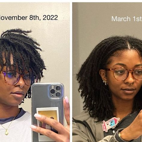 Check more at https://howcandothis.com/hairstyleideas/45574/ Twists That Look Like Locs, Sister Locs On 4c Hair, 1 Year Locs Journey, 4c Microlocs, Starter Micro Locs, Starter Microlocs, Microlocs Journey, Microloc Styles, Micro Locks