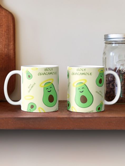 Avocado Coffee, Holy Guacamole, Cute Avocado, Pinterest Diy, Cute Mugs, Pottery Painting, Coffee Lovers, Mug Cup, Gifts Ideas